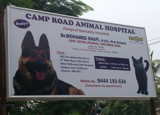 Camp Road Animal Hospital - Dr. Mohamed Shafi | Top Vets in Chennai | ePets  - Vets